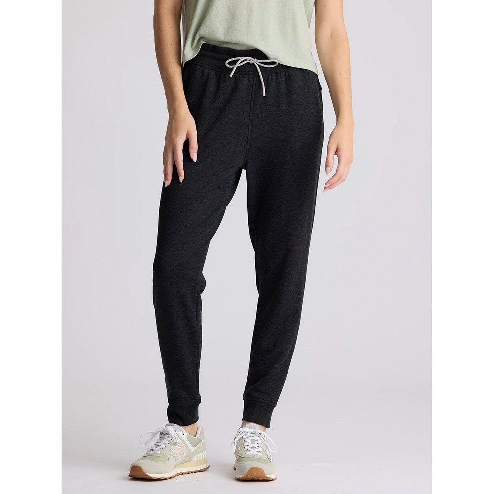 Free Fly Women's Bamboo Lightweight Fleece Jogger Heather Black- Small